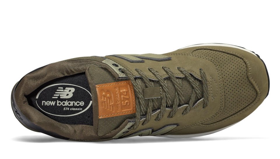 new balance 574 classic verde