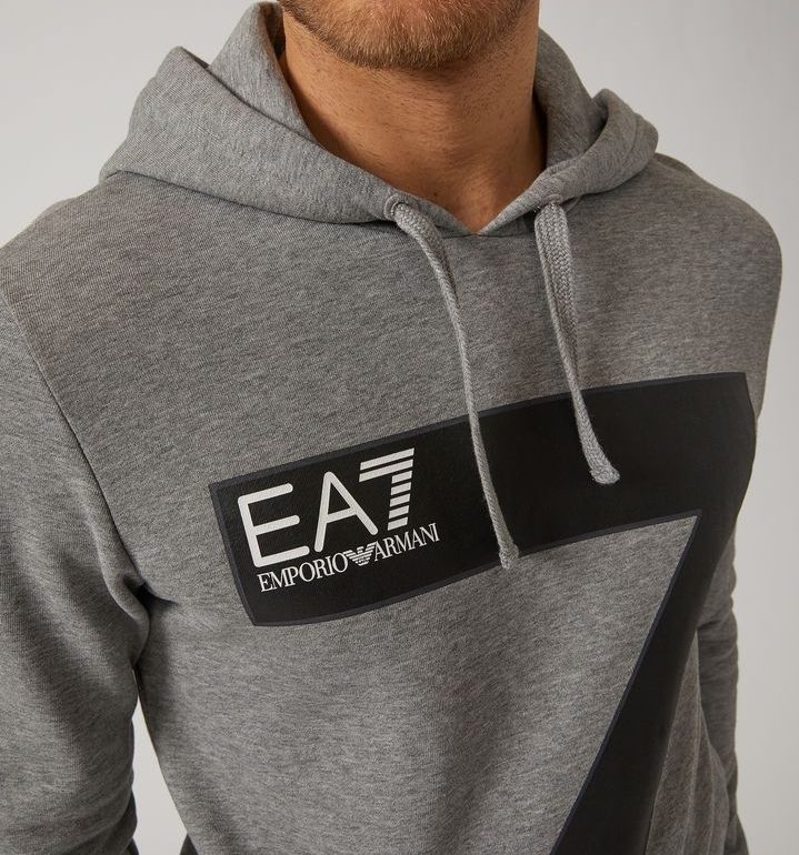 EA7 Felpa con cappuccio e stampa con logo EA7-2560