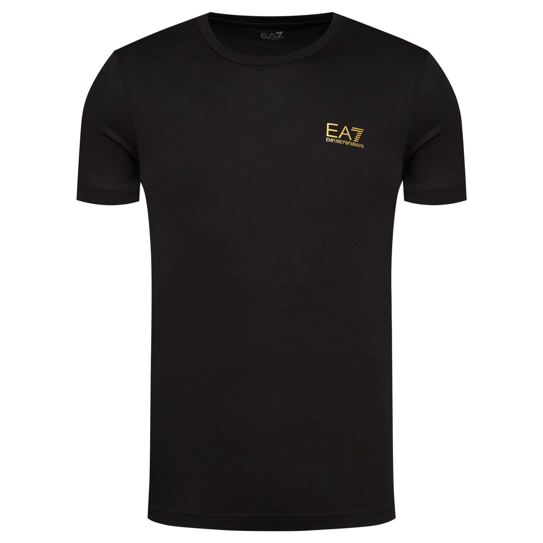EA7 Emporio Armani - Boys White Logo T-Shirt | Childrensalon